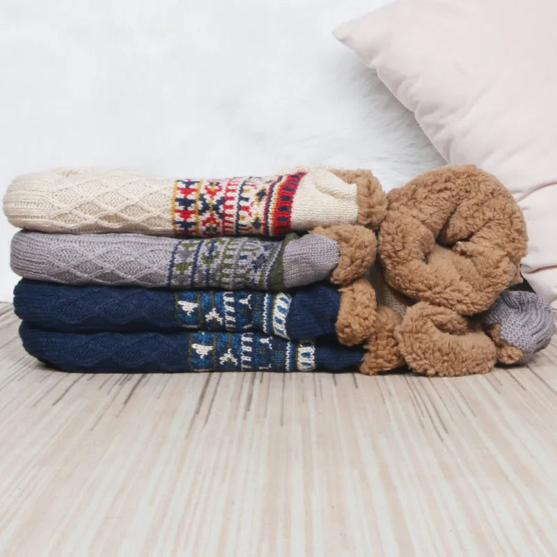 Chaussettes Chaudes Antidérapantes d'Automne pour Hommes et Femmes