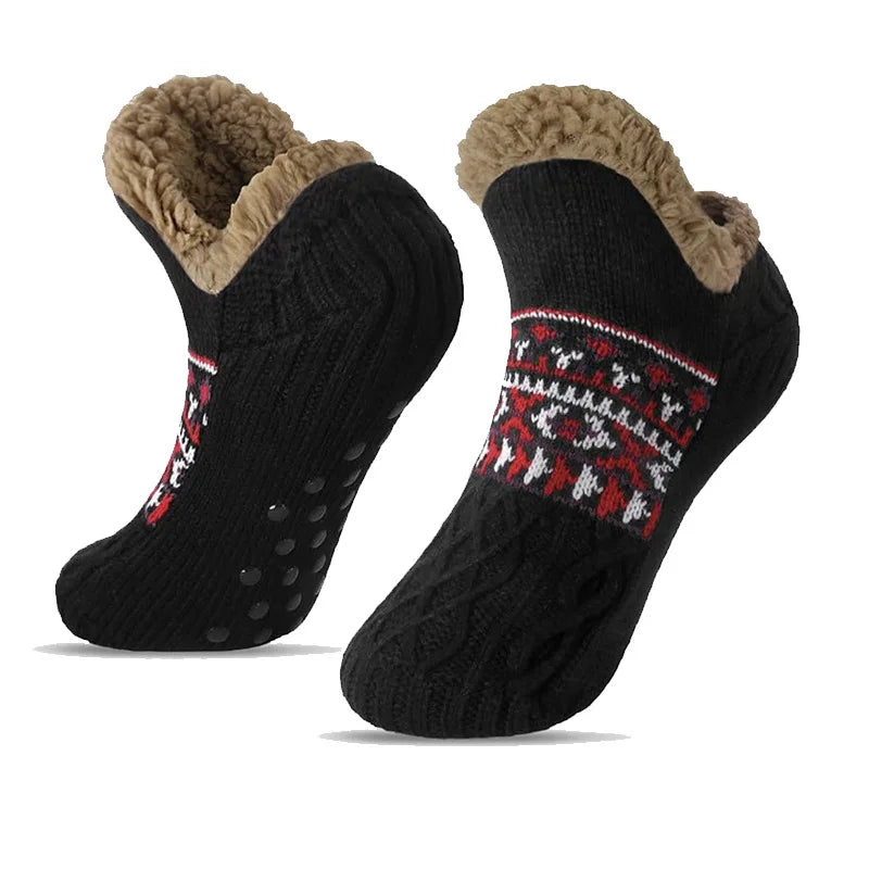 Chaussettes Chaudes Antidérapantes d'Automne pour Hommes et Femmes